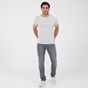 NAVY & GREEN-Ανδρικό jean παντελόνι NAVY & GREEN LOW WAIST γκρι