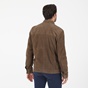 NAVY & GREEN-Ανδρικό δερμάτινο jacket NAVY & GREEN χακί