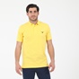 NAVY & GREEN-Ανδρική polo μπλούζα NAVY & GREEN CUSTOM FIT κίτρινη