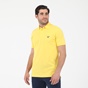NAVY & GREEN-Ανδρική polo μπλούζα NAVY & GREEN CUSTOM FIT κίτρινη