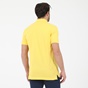 NAVY & GREEN-Ανδρική polo μπλούζα NAVY & GREEN CUSTOM FIT κίτρινη