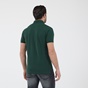 NAVY & GREEN-Ανδρική polo μπλούζα NAVY & GREEN CUSTOM FIT πράσινη