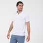 NAVY & GREEN-Ανδρική polo μπλούζα NAVY & GREEN λευκή