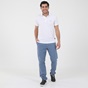 NAVY & GREEN-Ανδρική polo μπλούζα NAVY & GREEN λευκή