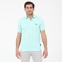 NAVY & GREEN-Ανδρική polo μπλούζα NAVY & GREEN CUSTOM FIT φυστικί