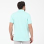 NAVY & GREEN-Ανδρική polo μπλούζα NAVY & GREEN CUSTOM FIT φυστικί