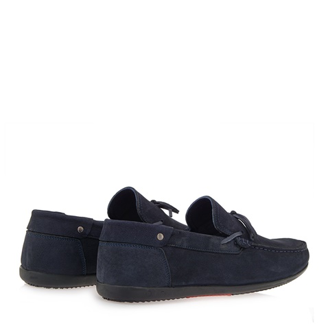 JK LONDON-Ανδρικά παπούτσια loafers JK LONDON Q528B5031 μπλε nubuck