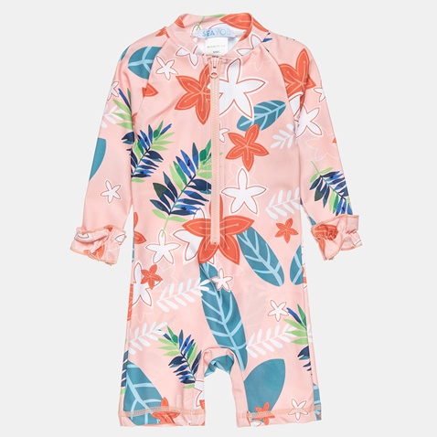 ALOUETTE-Παιδικό ολόσωμο μαγιό ALOUETTE K0020014 ροζ floral