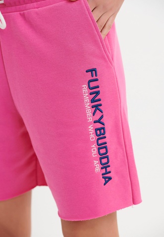 FUNKY BUDDHA-Γυναικεία αθλητική βερμούδα FUNKY BUDDHA φούξια