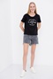 FUNKY BUDDHA-Γυναικείο t-shirt FUNKY BUDDHA μαύρο