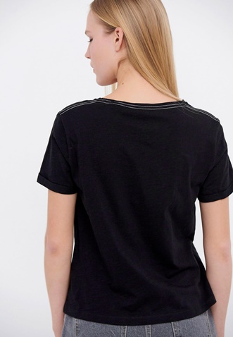FUNKY BUDDHA-Γυναικείο t-shirt FUNKY BUDDHA μαύρο