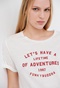 FUNKY BUDDHA-Γυναικείο t-shirt FUNKY BUDDHA λευκό