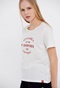 FUNKY BUDDHA-Γυναικείο t-shirt FUNKY BUDDHA λευκό