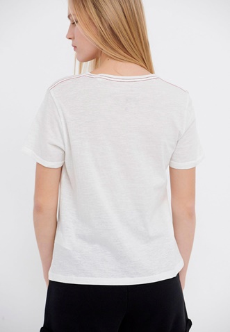 FUNKY BUDDHA-Γυναικείο t-shirt FUNKY BUDDHA λευκό