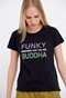 FUNKY BUDDHA-Γυναικείο t-shirt FUNKY BUDDHA μαύρο