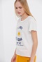 FUNKY BUDDHA-Γυναικείο t-shirt FUNKY BUDDHA λευκό