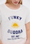 FUNKY BUDDHA-Γυναικείο t-shirt FUNKY BUDDHA λευκό