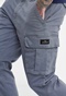 FUNKY BUDDHA-Ανδρικό essential comfort fit cargo παντελόνι FUNKY BUDDHA γκρι