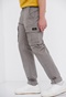 FUNKY BUDDHA-Ανδρικό essential comfort fit cargo παντελόνι FUNKY BUDDHA γκρι