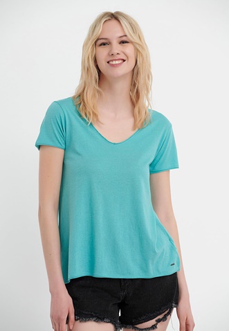 FUNKY BUDDHA-Γυναικείο t-shirt FUNKY BUDDHA μπλε