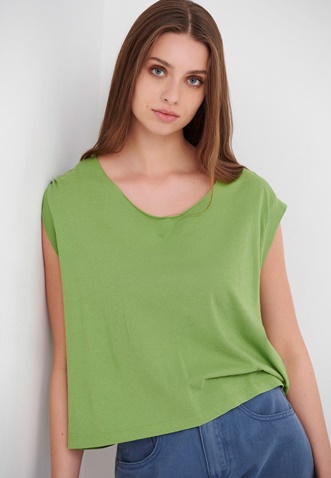 FUNKY BUDDHA-Γυναικείο t-shirt FUNKY BUDDHA πράσινο