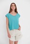 FUNKY BUDDHA-Γυναικείο t-shirt FUNKY BUDDHA τιρκουάζ