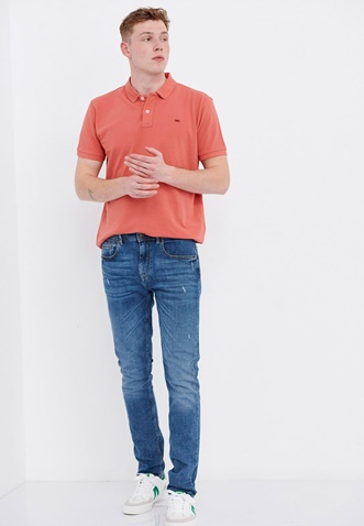 FUNKY BUDDHA-Ανδρικό jean παντελόνι FUNKY BUDDHA Tapered fit μπλε