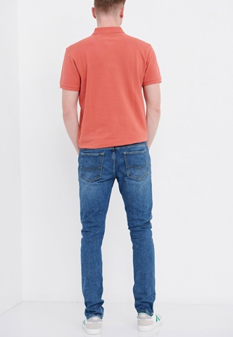 FUNKY BUDDHA-Ανδρικό jean παντελόνι FUNKY BUDDHA Tapered fit μπλε
