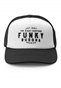 FUNKY BUDDHA-Ανδρικό καπέλο jockey FUNKY BUDDHA ασπρόμαυρο