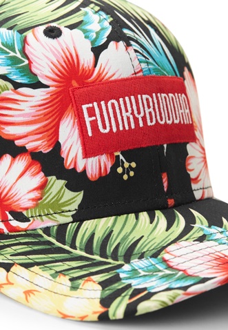 FUNKY BUDDHA-Ανδρικό καπέλο jockey FUNKY BUDDHA πολύχρωμο floral