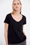 FUNKY BUDDHA-Γυναικείο essential t-shirt FUNKY BUDDHA μαύρο