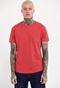 FUNKY BUDDHA-Ανδρικό t-shirt FUNKY BUDDHA loose fit ροζ