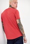 FUNKY BUDDHA-Ανδρικό t-shirt FUNKY BUDDHA loose fit ροζ