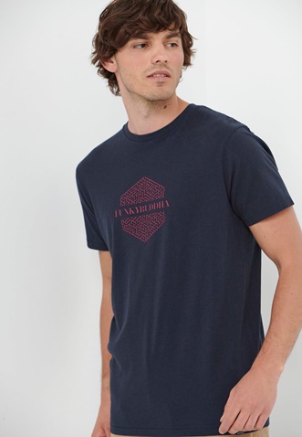 FUNKY BUDDHA-Ανδρικό t-shirt FUNKY BUDDHA μπλε