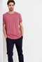 FUNKY BUDDHA-Ανδρικό t-shirt FUNKY BUDDHA loose fit ροζ