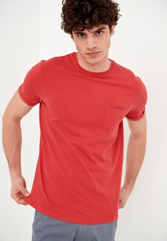 FUNKY BUDDHA-Ανδρικό t-shirt FUNKY BUDDHA κόκκινο