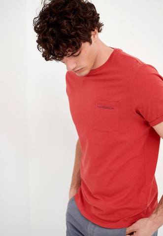 FUNKY BUDDHA-Ανδρικό t-shirt FUNKY BUDDHA κόκκινο