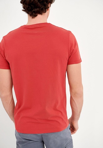 FUNKY BUDDHA-Ανδρικό t-shirt FUNKY BUDDHA κόκκινο