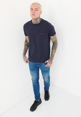 FUNKY BUDDHA-Ανδρικό t-shirt FUNKY BUDDHA μπλε