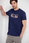FUNKY BUDDHA-Ανδρικό t-shirt FUNKY BUDDHA μπλε