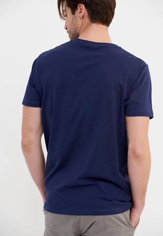 FUNKY BUDDHA-Ανδρικό t-shirt FUNKY BUDDHA μπλε