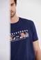 FUNKY BUDDHA-Ανδρικό t-shirt FUNKY BUDDHA μπλε