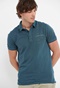 FUNKY BUDDHA-Ανδρική polo μπλούζα FUNKY BUDDHA FBM005-030-11 μπλε