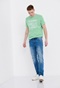 FUNKY BUDDHA-Ανδρικό jean παντελόνι FUNKY BUDDHA tapered fit μπλε