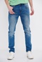 FUNKY BUDDHA-Ανδρικό jean παντελόνι FUNKY BUDDHA tapered fit μπλε