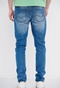 FUNKY BUDDHA-Ανδρικό jean παντελόνι FUNKY BUDDHA tapered fit μπλε