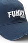 FUNKY BUDDHA-Ανδρικό καπέλο jockey FUNKY BUDDHA μπλε λευκό