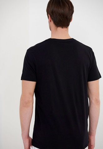 FUNKY BUDDHA-Ανδρικό t-shirt FUNKY BUDDHA μαύρο