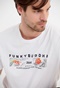FUNKY BUDDHA-Ανδρικό t-shirt FUNKY BUDDHA λευκό