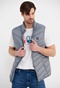 FUNKY BUDDHA-Ανδρικό αμάνικο μπουφάν FUNKY BUDDHA FBM005-001-01 dusty blue